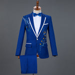 Performance Sequined Suit Suit Men's Dress