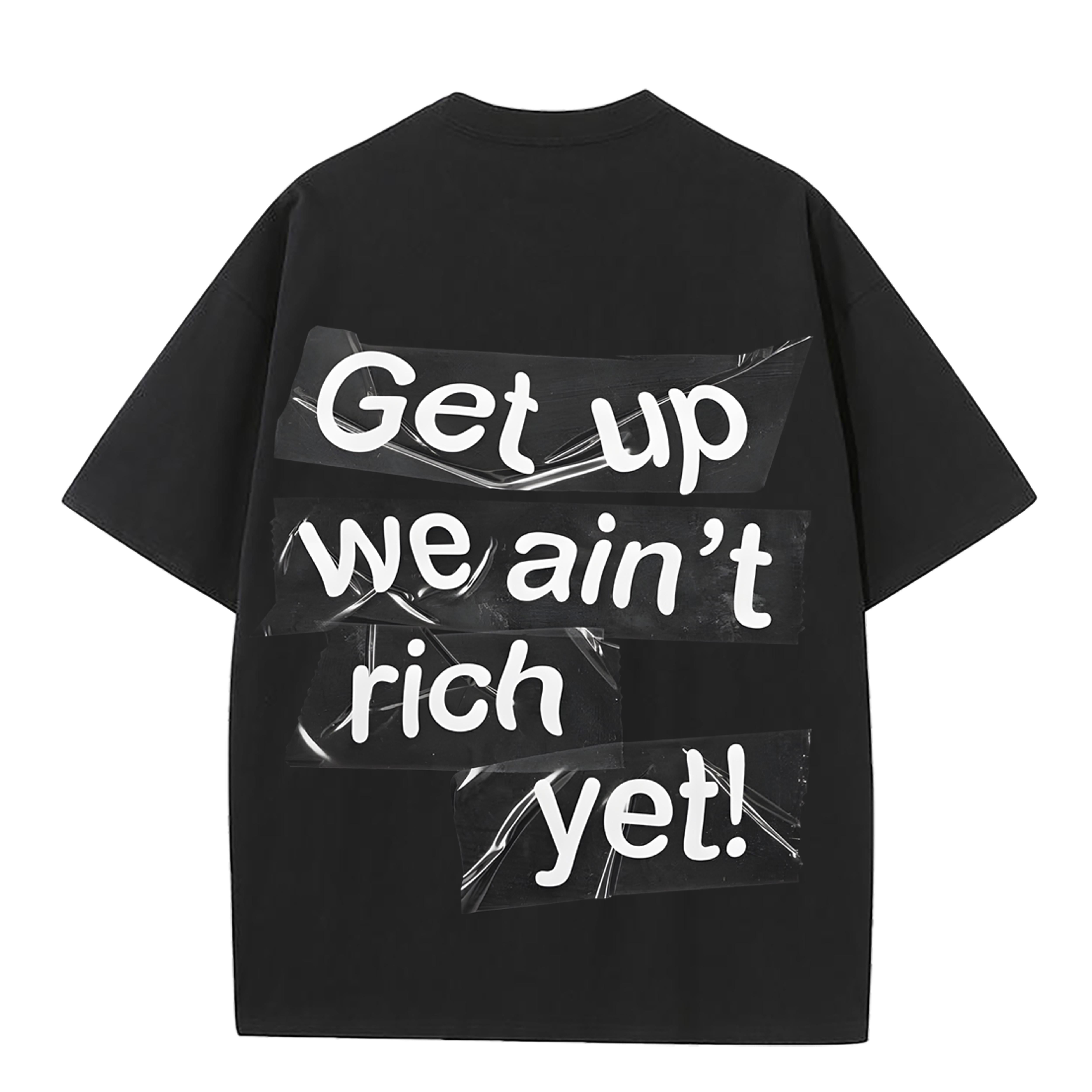Heavy Cotton Printed Loose Casual Short-sleeved T-shirt