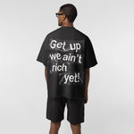 Heavy Cotton Printed Loose Casual Short-sleeved T-shirt