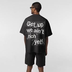 Heavy Cotton Printed Loose Casual Short-sleeved T-shirt
