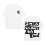 Heavy Cotton Printed Loose Casual Short-sleeved T-shirt